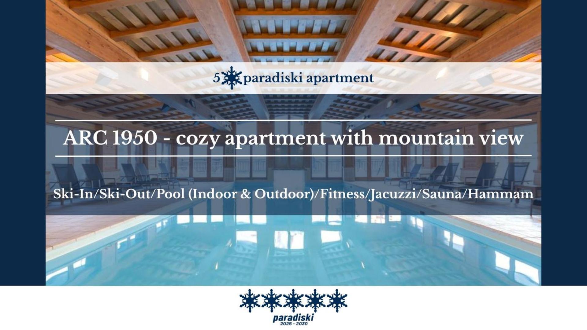 Arc 1950 - Cozy Apartment With Mountain View Les Arcs  Экстерьер фото